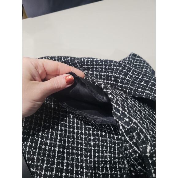 Maggie Barnes SZ 20W Suit Jacket Open Front Tweed Black White NEW Business - Picture 8 of 10
